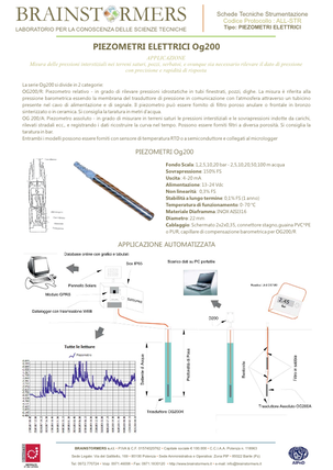 ALL-STR Piezometro OG200 e applicazioni